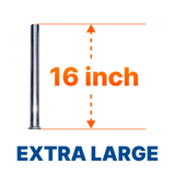 Hakka 4 Sizes Extra Large Sausage Stuffer Filling Tubes Funnels Nozzles Stainless Steel