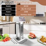 Hakka 30L/66lb Electric Sausage Stuffer Machine, Stainless Steel Sausage Filling Machine with 4 Stuffing Tubes