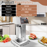 Hakka 20L/44lb Electric Sausage Stuffer 2 Speed Meat Maker Filler