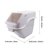 Clivia stackable ProSave bin for flour, sugar, and dry ingredients