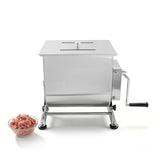 Hakka 7.5L/15lb Manual Meat Mixer, Tilting Stainless Steel Tank Sausage Mixer