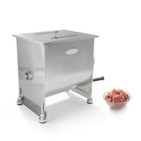 Hakka 22.5L/45lb Manual Meat Mixer, Fixed Stainless Steel Tank Commercial Sausage Mixer
