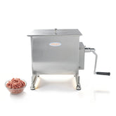 Hakka 30L/60lb Manual Meat Mixer, Fixed Stainless Steel Tank Sausage Mixer