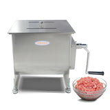 Hakka 7.5L/15lb Manual Meat Mixer, Fixed Stainless Steel Tank Sausage Mixer