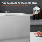 Morgangastro 7.5L/15 lb Commercial Manual Meat Mixer with Gearbox, Tilting Tank Stainless Steel Sausage & Burger Mixer