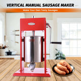 Hakka 22 Lbs(10 Liter) Sausage Stuffer 2 Speed Stainless Steel Vertical Meat Filler