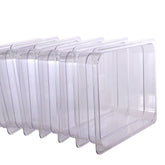 Clivia 6-Pack Food Pan Half Size Clear Polycarbonate Food Pans 2.5" Deep Commercial Hotel Pans for Party, Restaurant, Hotel