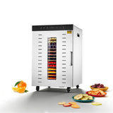 Hakka 16 Layers Commercial Food Dehydrator Stainless Steel Digital Fruit Dryer,1500W