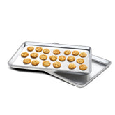 Clivia Aluminum Baking Sheet,Commercial Baking Pans Set,Cookie Sheets for Baking,Warp ResistantNon Stick Bread Baking Tray (13"x18"X2PCS)
