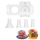 Hakka Hamburger Patty Maker Auto Universal Attachment Fit with Meat Grinder and Sausage Stuffer