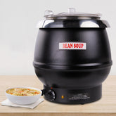EasyRose 11 Qt Soup Warmers Commercial Soup Kettle Warmer Food Warmer with Lid,Black