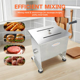 Hakka 20Liter capacity Tank Stainless Steel Manual Meat Mixer (Mixing Maximum 30-Pound for Meat)
