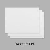 Clivia White Plastic Cutting Board Set of 3, 24 x 18 x 1 Inch Commercial Grade Chopping Board Large Cutting Boards for Kitchen - Dishwasher Safe, NSF Certified