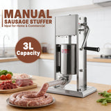 Hakka 3L/7LB Sausage Stuffer with Spanish Churro Meat Filler Maker Machine