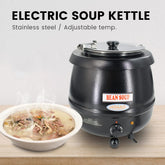 Hakka 11 Qt Countertop Food Kettle Warmer and Soup Kettle Warmer-120V,600W(Official Refurbishment)