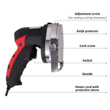 Hakka Electric Kebab Knife 80W BBQ Doner Gyros Knife Gyro Cutter 2 Blades Adjustable Thickness 0-8mm