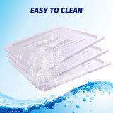客家 6 件装食物锅盖 1/6 尺寸透明聚碳酸酯酒店锅盖带手柄