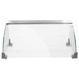 EasyRose Hot Dog Roller Machine Cover, Glass Sneeze Guard for 7 Roller Hot Dog Grill Cooker Machine, Clear