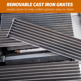 EASYROSE 24" Radiant Gas Charbroiler Countertop Gas Grill with 4 Burners 80,000 BTU, ETL Certified