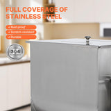 Hakka 20Liter capacity Tank Stainless Steel Manual Meat Mixer (Mixing Maximum 30-Pound for Meat)
