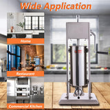 Hakka 3L/7LB Sausage Stuffer with Spanish Churro Meat Filler Maker Machine