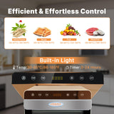 Hakka 16 Layers Commercial Food Dehydrator Stainless Steel Digital Fruit Dryer,1500W