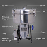 Hakka Grain Mill 2500g High Speed Food Electric Stainless Steel Powder MillSeeds Flour Nut Pill Wheat Corn Herbs Spices Powder Machine,4500W