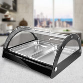 Hakka Brothers Commercial Countertop Bakery Display Case Muffins Showcase, Black