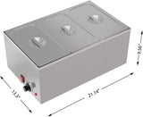 Hakka Bothers 商用台面食物保温器 - 120V,1200W(官方翻新)