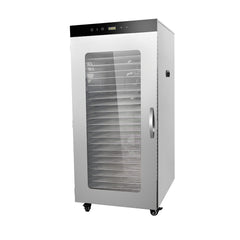 Morgangastro 24-Tray Food Dehydrator, 1600W, 86°F-194°F, 24H Timer, for Jerky, Fruits, Meat & Herbs
