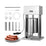 Morgangastro 10L/22lb Electric Sausage Stuffer, 200W Stainless Steel Meat Filler with Foot Pedal and 5 Stuffing Tubes