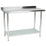 Hakka Brothers 30" x 48" 18 Gauge 430 Economy Stainless Steel Commercial Work Table with Undershelf and 2" Rear Upturn