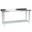 Hakka Brothers 30" x 72" 18 Gauge 430 Economy Stainless Steel Commercial Work Table with Undershelf and 2" Rear Upturn