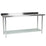 Hakka 24" x 72" 18 Gauge 430 Economy Stainless Steel Commercial Work Table with Undershelf and 2" Rear Upturn