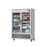 Hakka Brothers 2 Glass Door 49 cu. ft. Stainless Refrigerator, Bottom-Mount Compressor