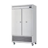 Hakka Brothers 2 Solid Door 49 cu. ft. Stainless Freezer, Bottom-Mount Compressor