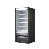 Hakka Brothers 48" W x 32-1/2" D, Vertical Open Display Case, Solid Side Panel