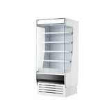 Hakka Brothers 36" W x 32-1/2" D,  Vertical Open Display Case, Glass Side Panel