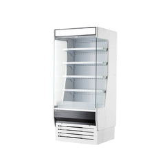 Hakka Brothers 48" W x 32-1/2" D,  Vertical Open Display Case, Glass Side Panel
