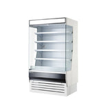 Hakka Brothers 60" W x 32-1/2" D,  Vertical Open Display Case, Glass Side Panel