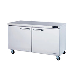 Hakka Brothers 2 Doors All Stainless Undercounter Refrigerator - 60" wide, 16.5 cu/ft., R-290 Refrigerant