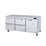Hakka Brothers 4 Drawers 1 Door (R) All Stainless Undercounter Refrigerator - 72" wide, 20 cu/ft, R-290 Refrigerant