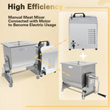Hakka Electric Tilt Tank Meat Mixer Mixing 45L/90lb Meat Capacity Countertop Machine
