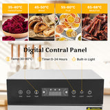 Hakka Stainless Steel Food Dehydrator 20 Tray Meat Fruit Jerky Dryer Blower