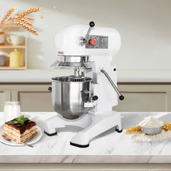 Hakka Commercial 10Qt Dough Food Stand Mixer 3 Speed Gear Driven Pizza Bakery