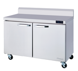 Hakka Brothers 2 Doors All Stainless Work Top Refrigerator - 48" wide, 13 cu/ft., R-290 Refrigerant