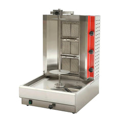 Hakka 21"H Gas Kebab Machine Vertical Broiler with 3 Burners