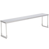 Hakka Brothers 14" x 48" Stainless Steel Single Deck Overshelf