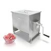 Hakka 37.5L/85lb Manual Meat Mixer, Fixed Stainless Steel Tank Sausage Mixer