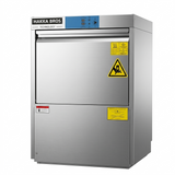 Hakka Bros Commercial Undercounter Dishwasher - High Temp Sanitizing, ETL & NSF Certified, 30 Racks/Hr, Stainless Steel Dishwashing Machine with Rinse Pump